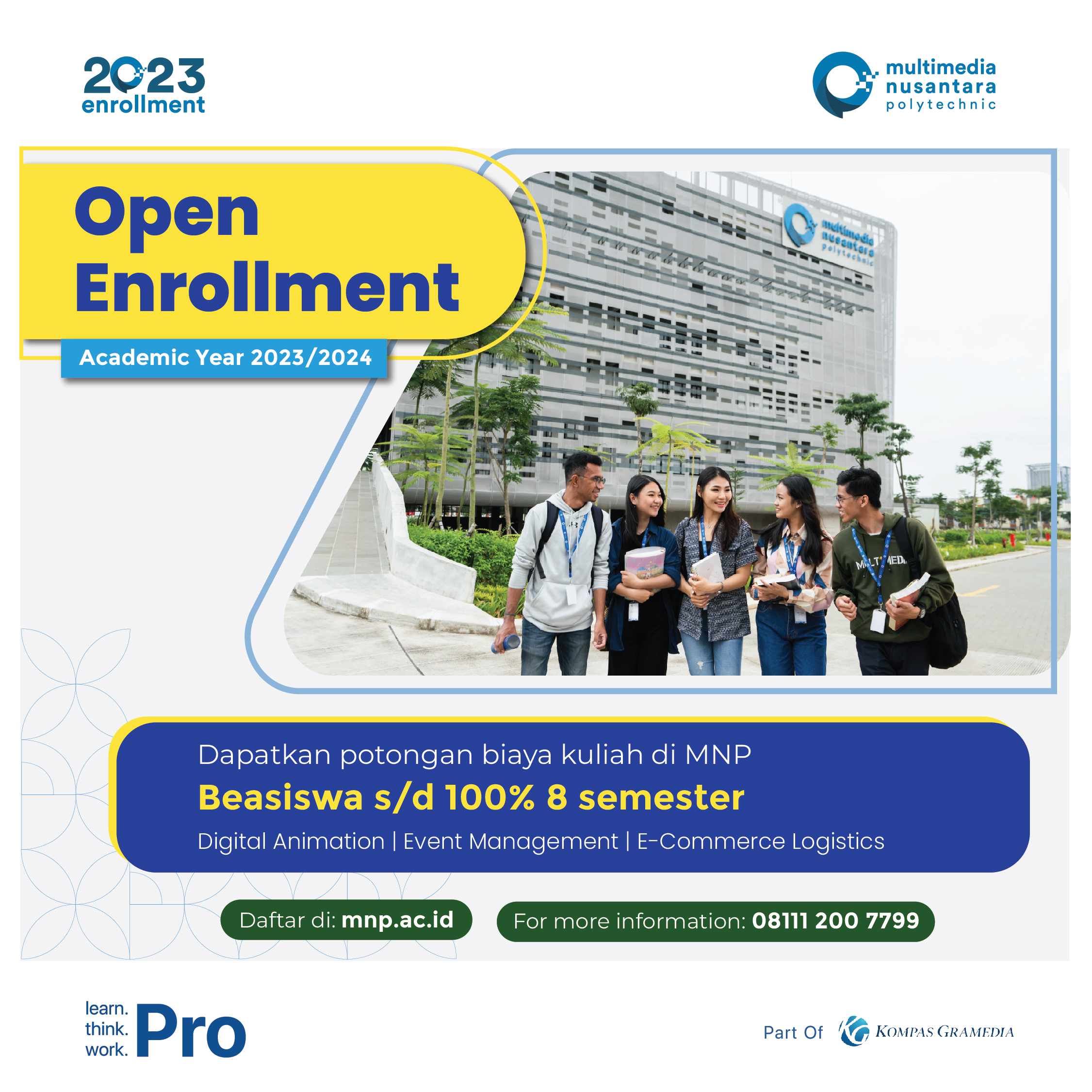 Multimedia Nusantara Polytechnic (MNP) Open Enrollment 2023